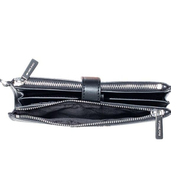 Michael Kors MK Logo Large Double Zip Wristlet - Picture 6 of 9